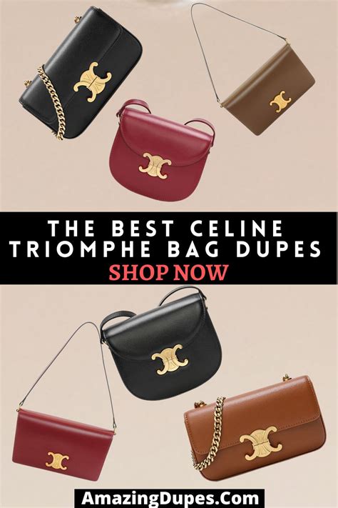 celine triomphe shoulder bag dupe|Celine ava triomphe bag.